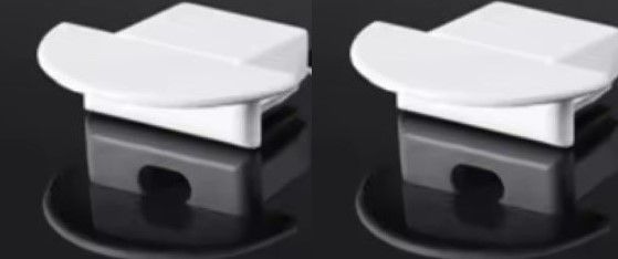 SE-CAP-15R PLASTIC ALUMINIUM CAPS SET FOR PROFILE 15,5*5,9MM WITH LACE (77-50572) HOMELIGHTING 77-50554